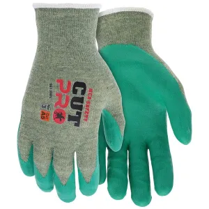 9813NFXXL MCR Safety CutPro Cut Resistant Gloves, Kevlar, Modacrylic Blend, Green