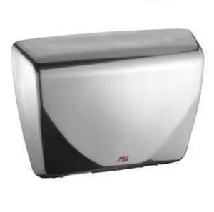 ASI® 0185-93 Profile™ Hand Dryer - Satin Stainless Steel Cover Automatic Surface-Mounted ADA Compliant Universal Voltage