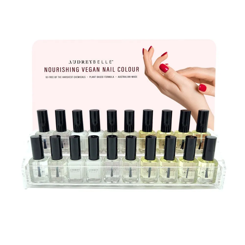 Audrey Belle Cuticle & Nail Care Collection - 20 Pieces - Including Free counter display