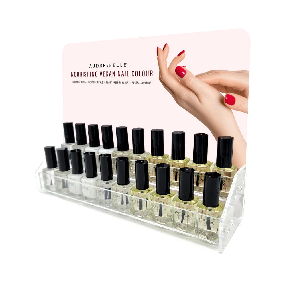 Audrey Belle Cuticle & Nail Care Collection - 20 Pieces - Including Free counter display