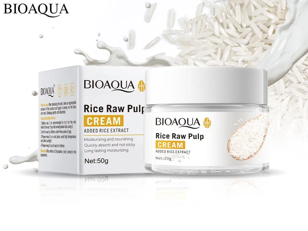 BIOAQUA Rice RAW Pulp Face Cream  50g bqy79706