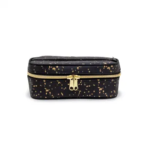 Black Paper - Gold Splatter Petite Beauty Poche