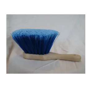 Blue Medium Soft Flagged Polystyrene Utility Brush With Handle for Automotive Wheels, Chassis, Exhaust Pipes, Gutters and Siding