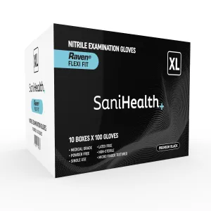 Carton - NITRILE BLACK SaniHealth RAVEN