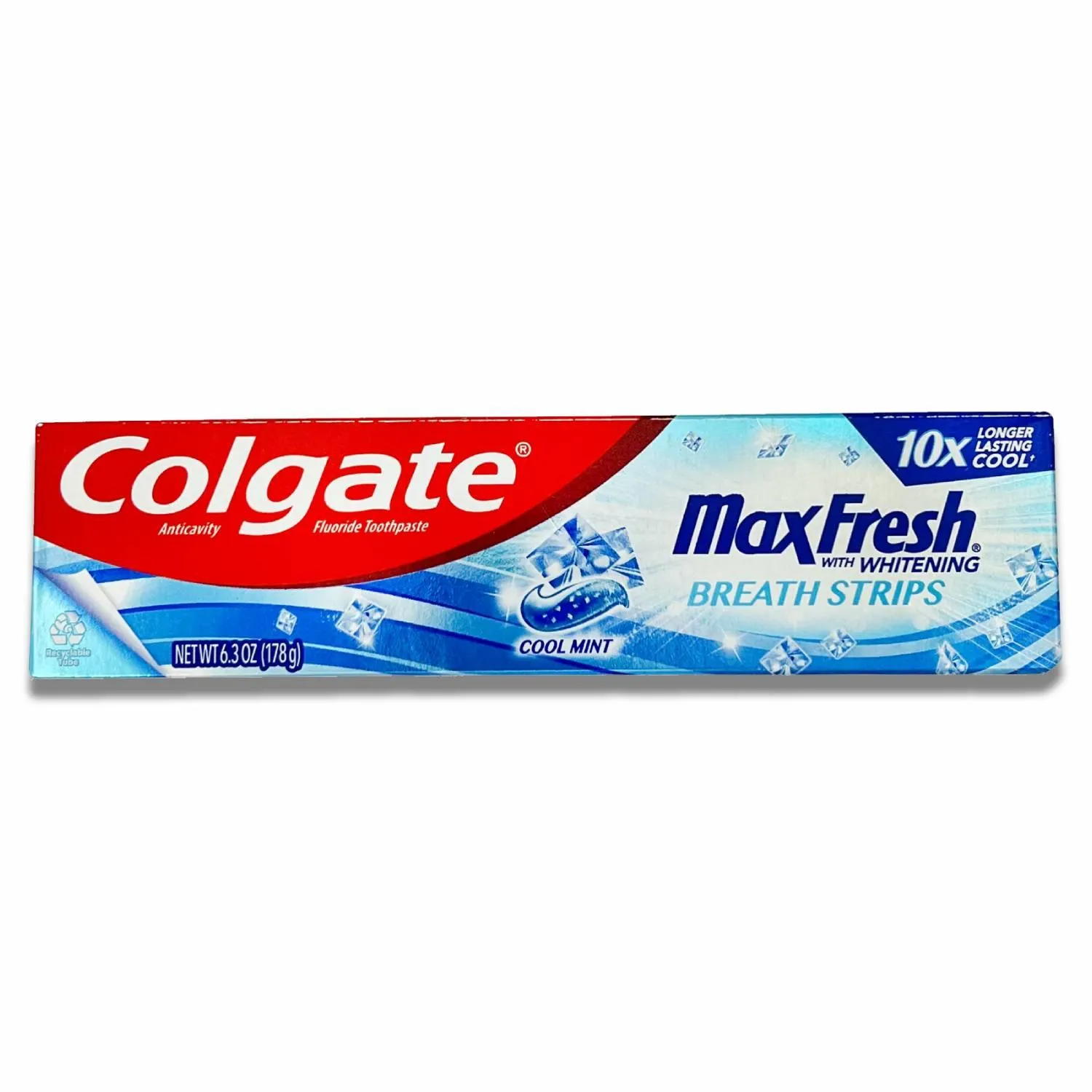 Colgate - Max Fresh with Whitening Breath Strips Cool Mint - 6.3 Oz - 24 Pack