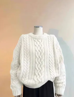 Cozy Loose-Fit Knit Sweater for Women