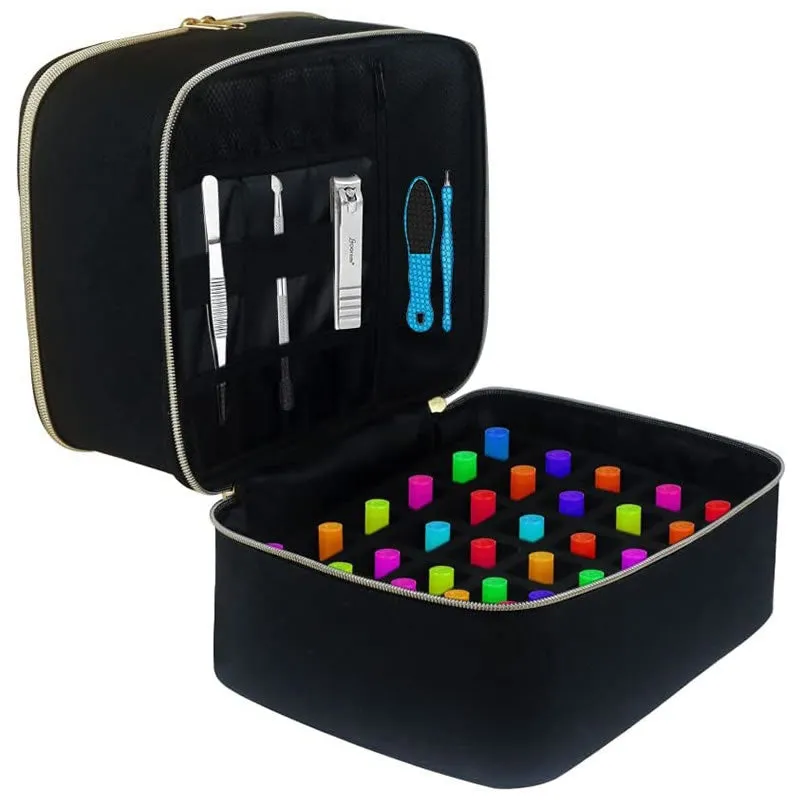 Detachable 2 Layer Nail Polish Organiser Case -P2626