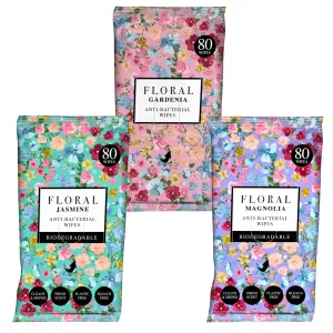 Floral Anti-Bacterial Wipes