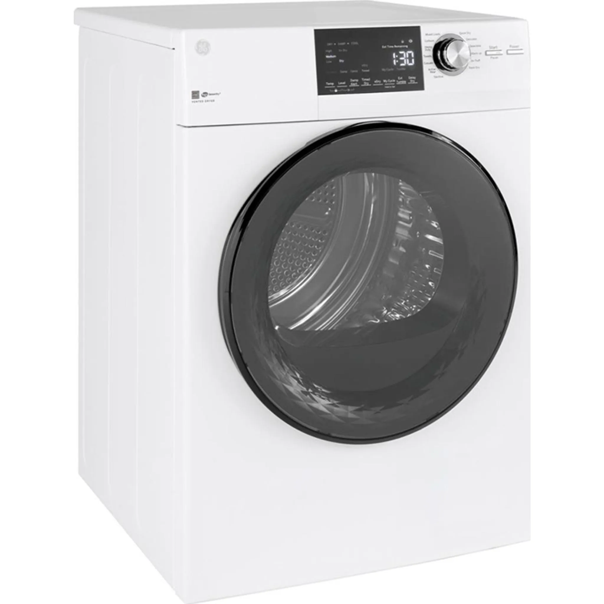 GE 4.1 Cu. Ft. Vented Electric Dryer with Stainless Steel Drum White - GFD14JSINWW