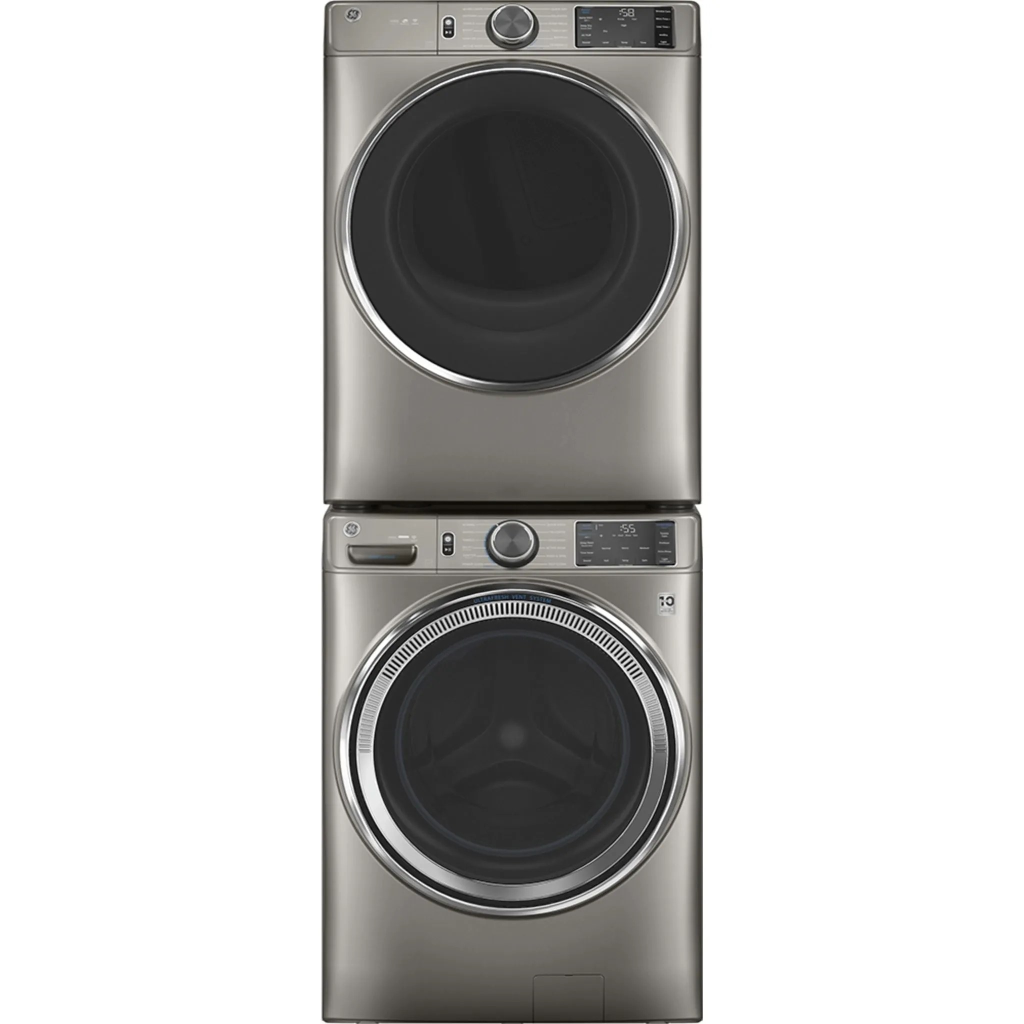 GE® 7.8 cu. ft. Capacity Dryer with Built-In Wifi Satin Nickel - GFD65ESMNSN