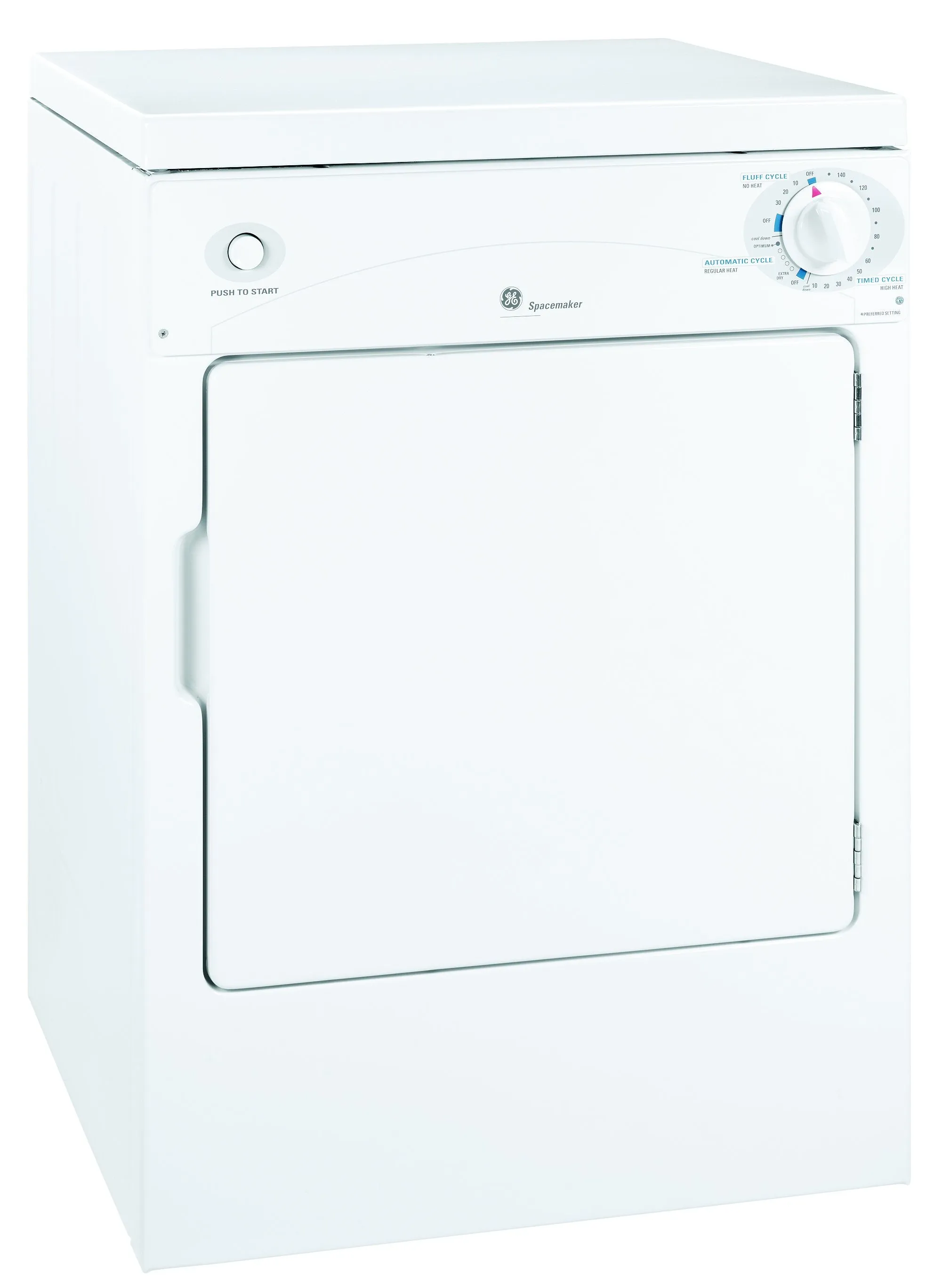 GE White Portable Compact Dryer (3.6 Cu. Ft.) - PSKP333EBWW