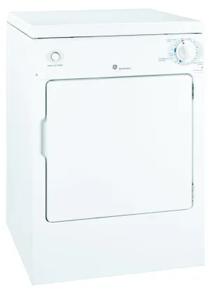 GE White Portable Compact Dryer (3.6 Cu. Ft.) - PSKP333EBWW