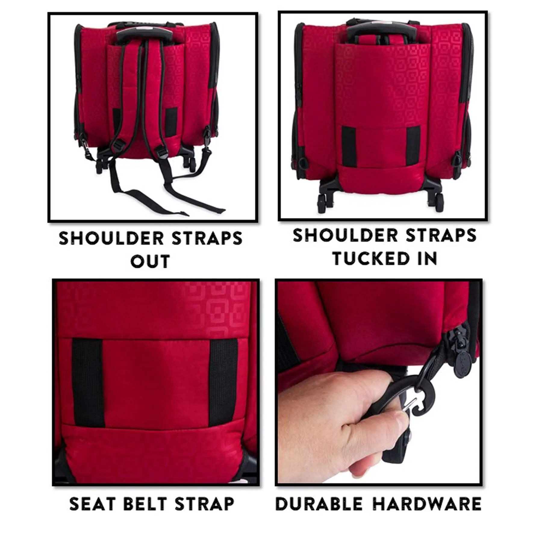 Gen7Pets Red Geometric Roller-Carrier