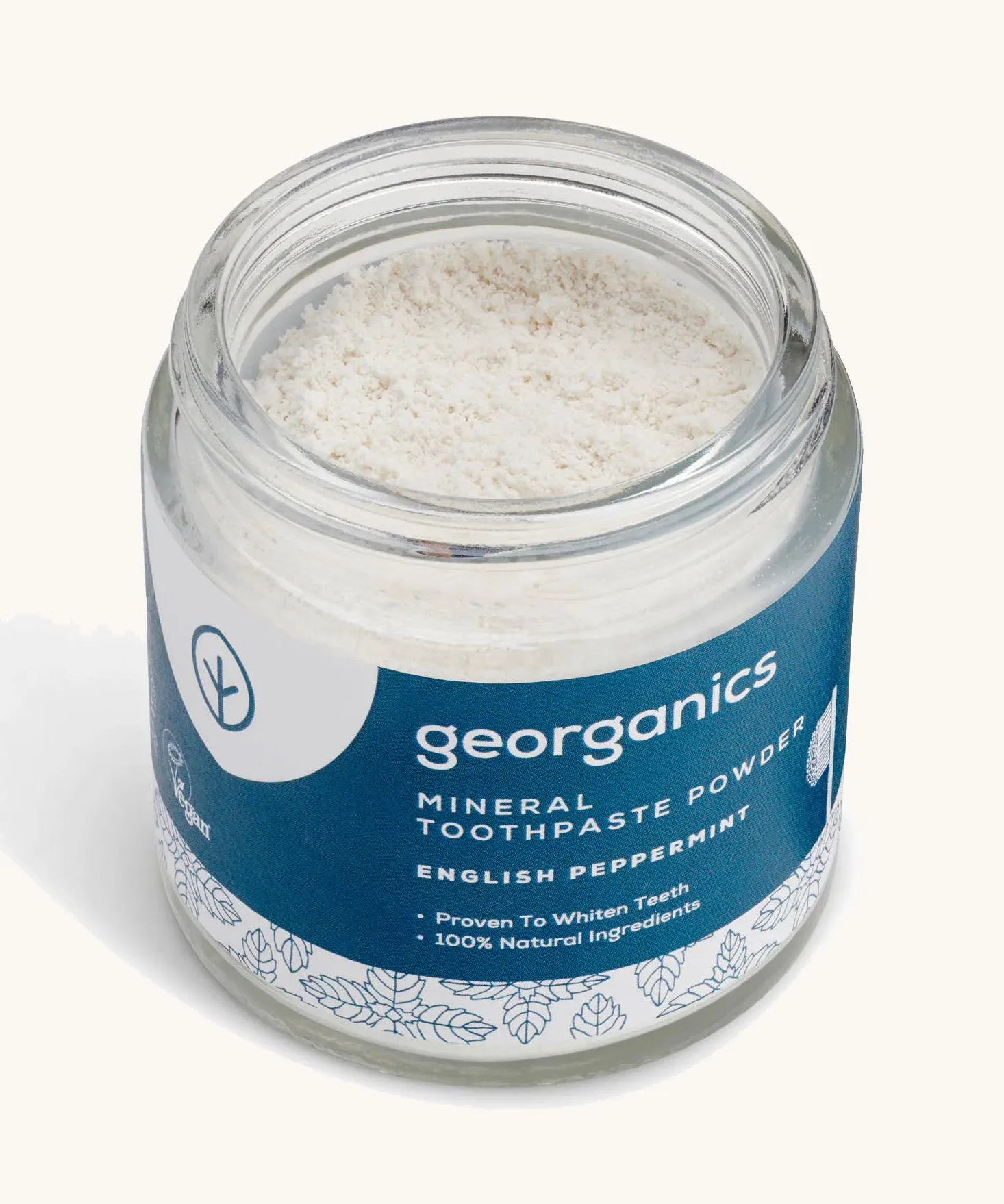 Georganics Natural Tooth Whitening Powder - English Peppermint