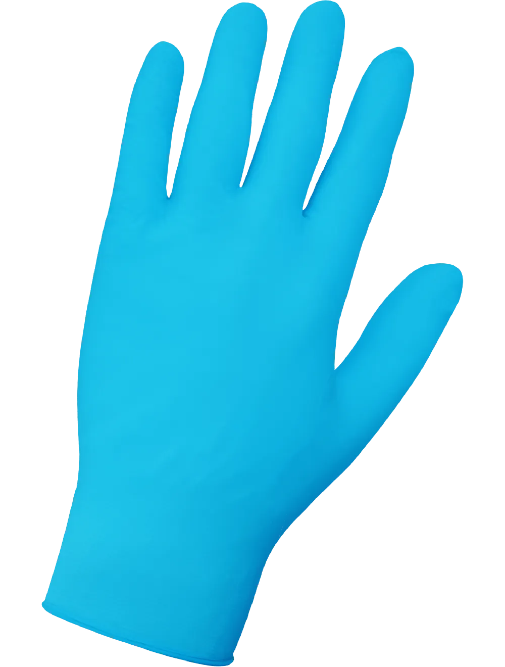 Global Glove Textured Fingertips Disposable Examination Gloves - Blue