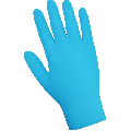 Global Glove Textured Fingertips Disposable Examination Gloves - Blue