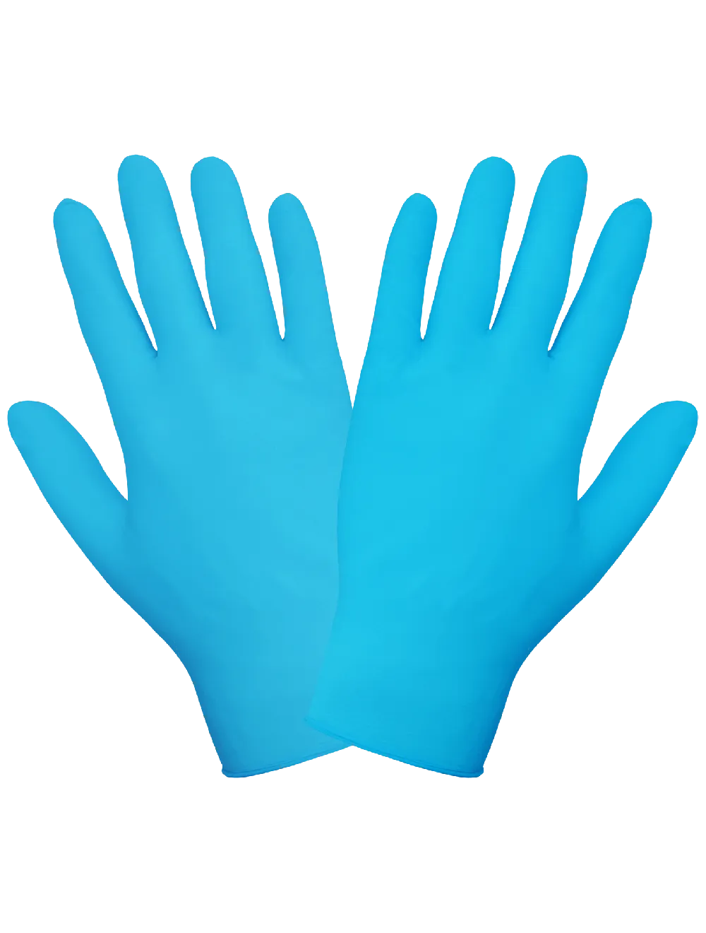 Global Glove Textured Fingertips Disposable Examination Gloves - Blue