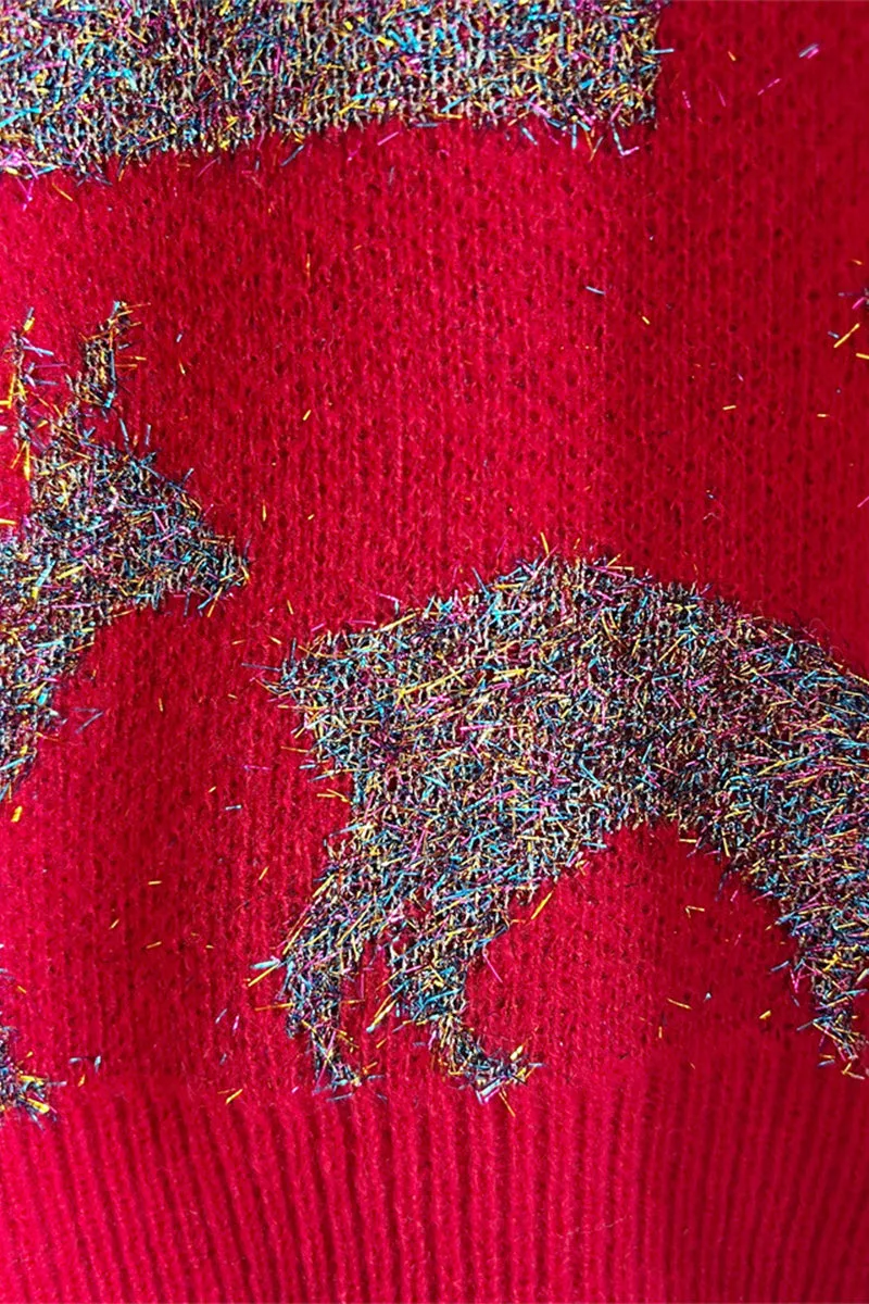 HWS1252 Cozy Reindeer Sweater