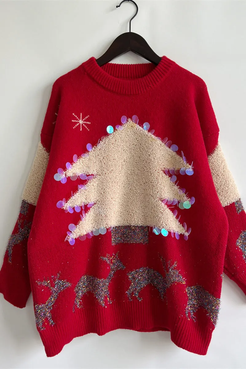 HWS1252 Cozy Reindeer Sweater