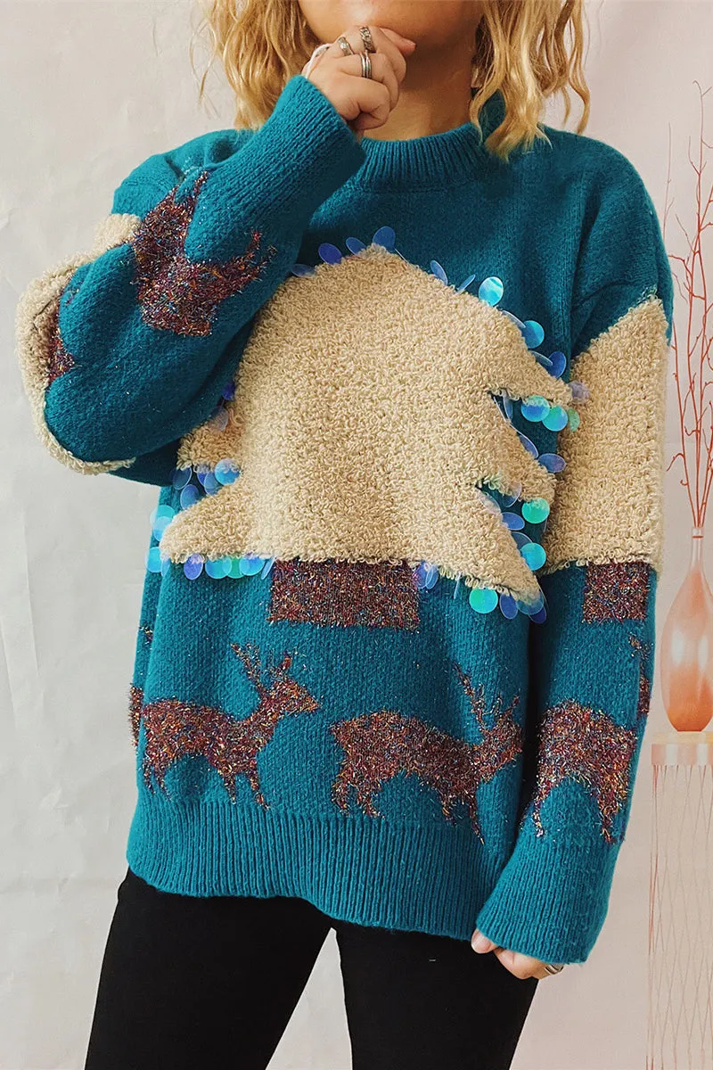 HWS1252 Cozy Reindeer Sweater