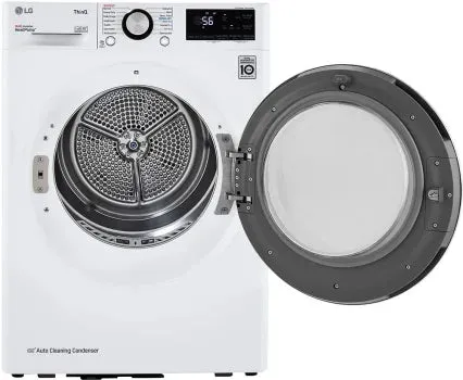 LG compact Washer and with Autofill Set Electric Dryer - WM1455HWA DLHC1455W