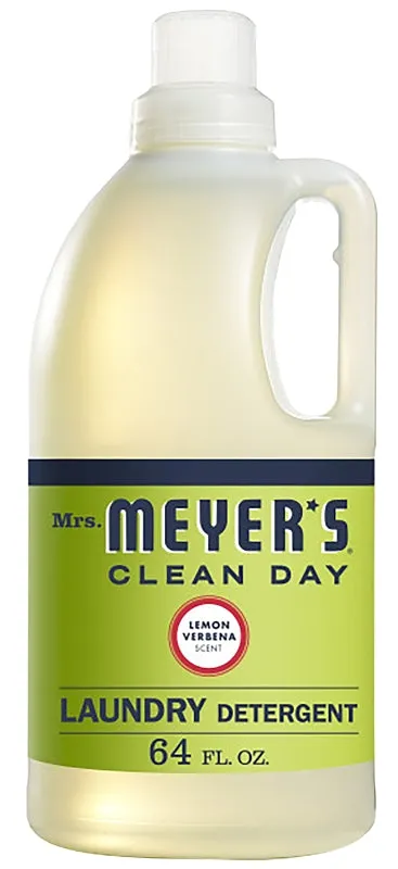 Mrs. Meyer's Clean Day 14631 Laundry Detergent, 64 oz Bottle, Liquid, Lemon Verbena :EA: QUANTITY: 1