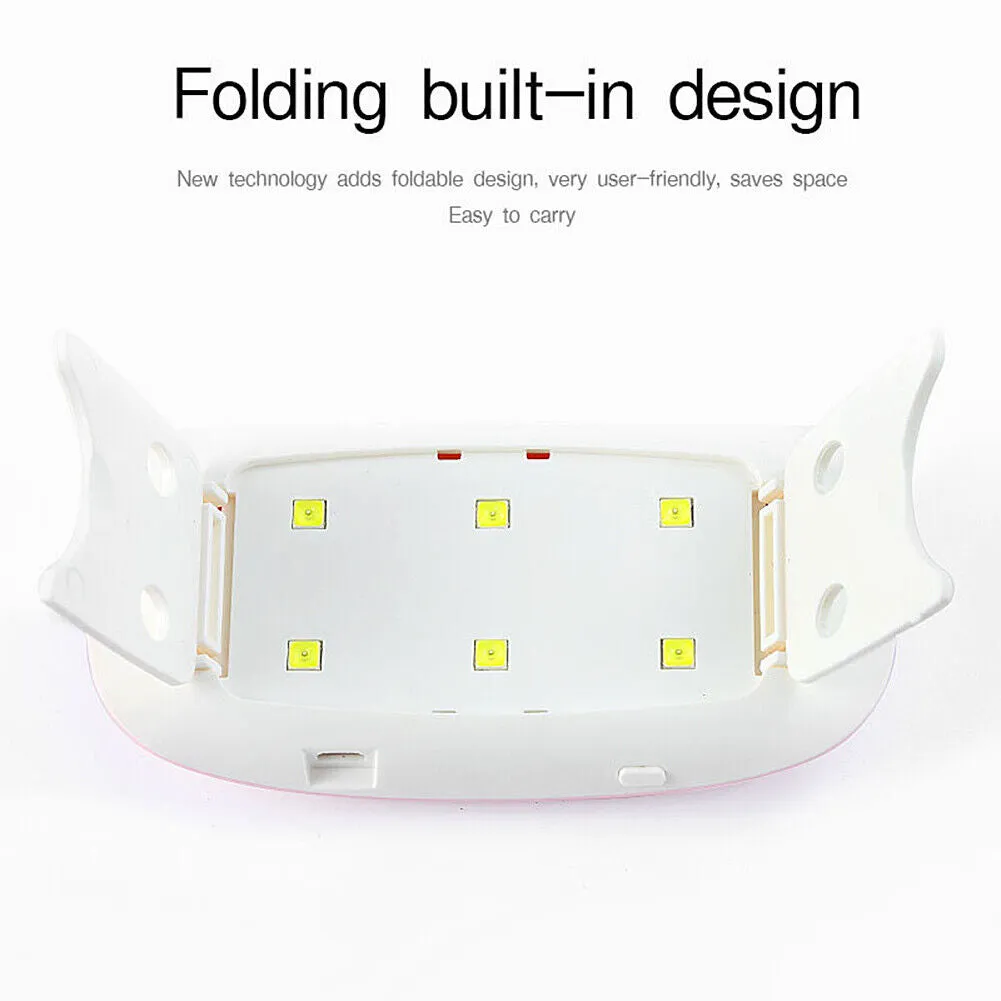 Nails Lamp LED Light Potable Mini UV LED Lamp Nail Dryer Gel Nail Art Tool 6W