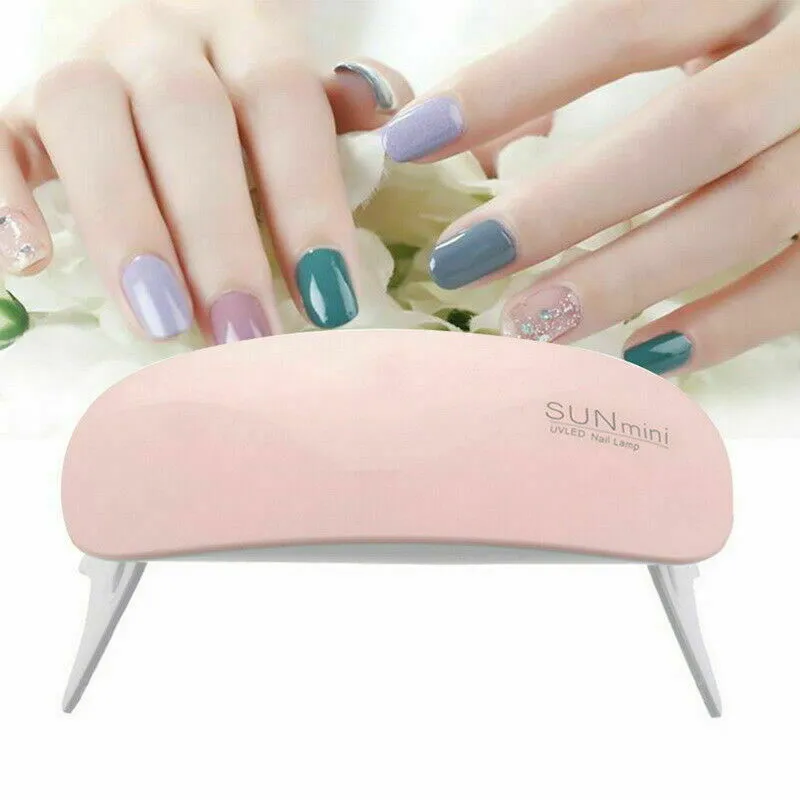 Nails Lamp LED Light Potable Mini UV LED Lamp Nail Dryer Gel Nail Art Tool 6W