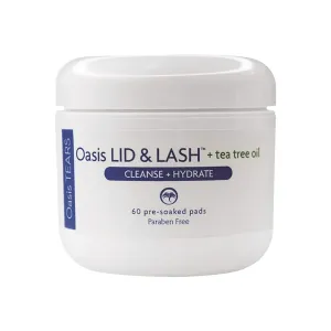 Oasis LID & LASH   Tea Tree Oil Eyelid & Lash Cleansing Wipes (60ct)