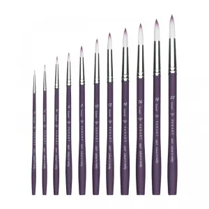 PANART TWO TONE SYNTHETIC SH BRUSH SET R-4 F-4,8,12