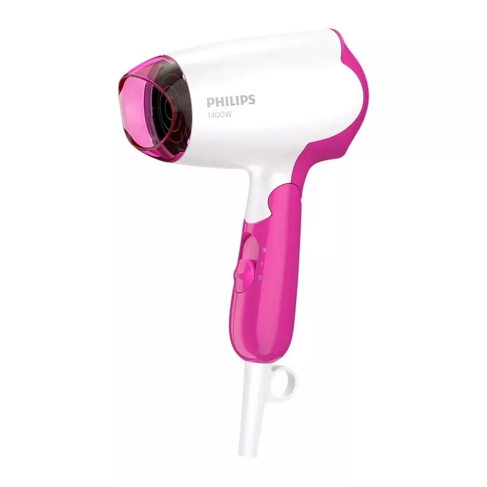 Philips, Drycare Essential Travel Hair Dryer, White & Pink