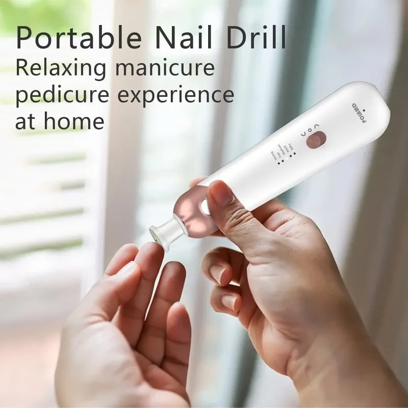 Polamd battery operated Manicure and pedicure set | Cordless nail drill | Electric Nail Drill for Cuticles Hard Skin Removal