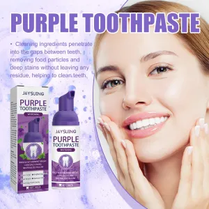 Purple Whitening Toothpaste Cleaning And Fading Oral Odor