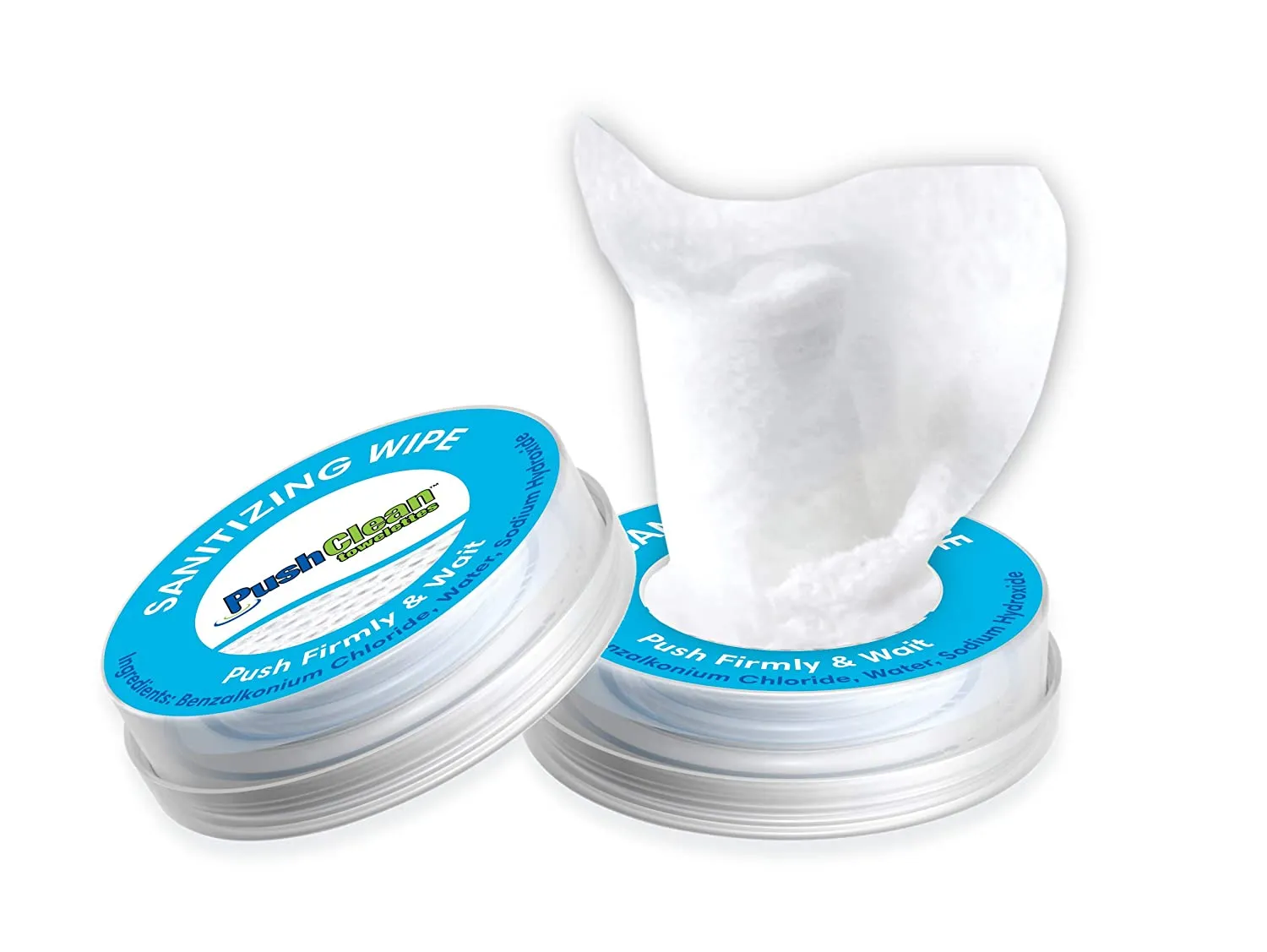 PushClean On the Go Sanitizing Wipes