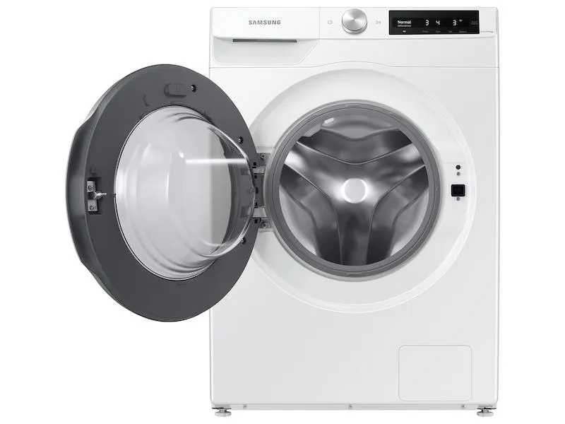 Samsung WW25B6900AW 2.5 cu. ft. Compact Front Load Washer with AI Smart Dial and Super Speed Wash in White