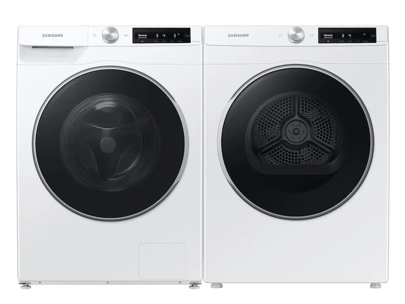 Samsung WW25B6900AW 2.5 cu. ft. Compact Front Load Washer with AI Smart Dial and Super Speed Wash in White