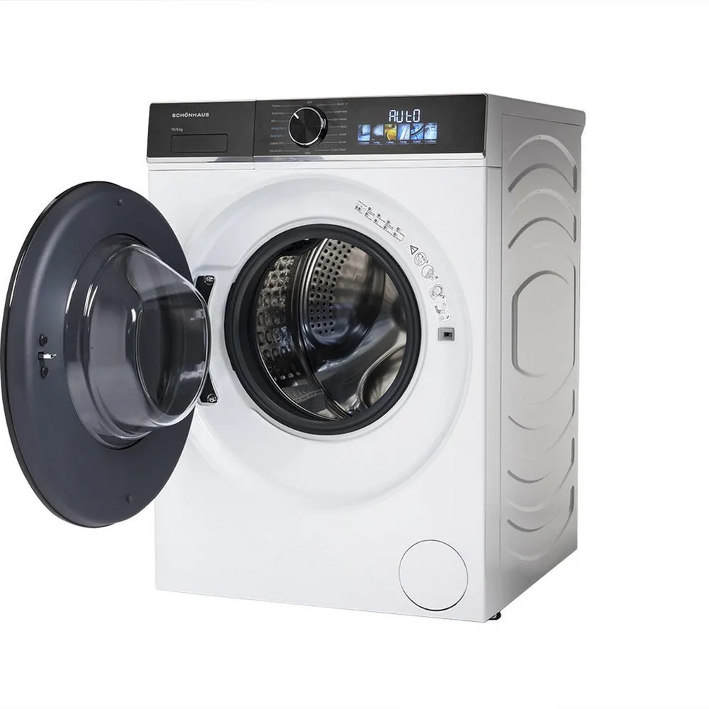 Schonhaus WDSF0110614AW 10 6 kg 1400 Spin Washer Dryer White