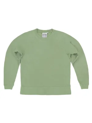 Sierra Raglan Fleece Sweatshirt: Pistachio