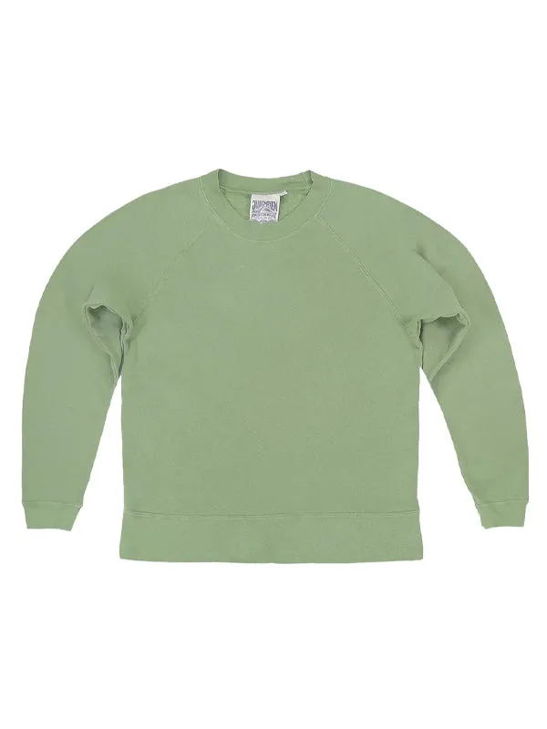 Sierra Raglan Fleece Sweatshirt: Pistachio