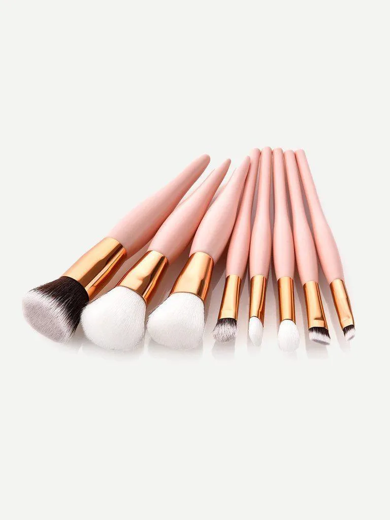 Soft Handle Makeup Brush 8pcs