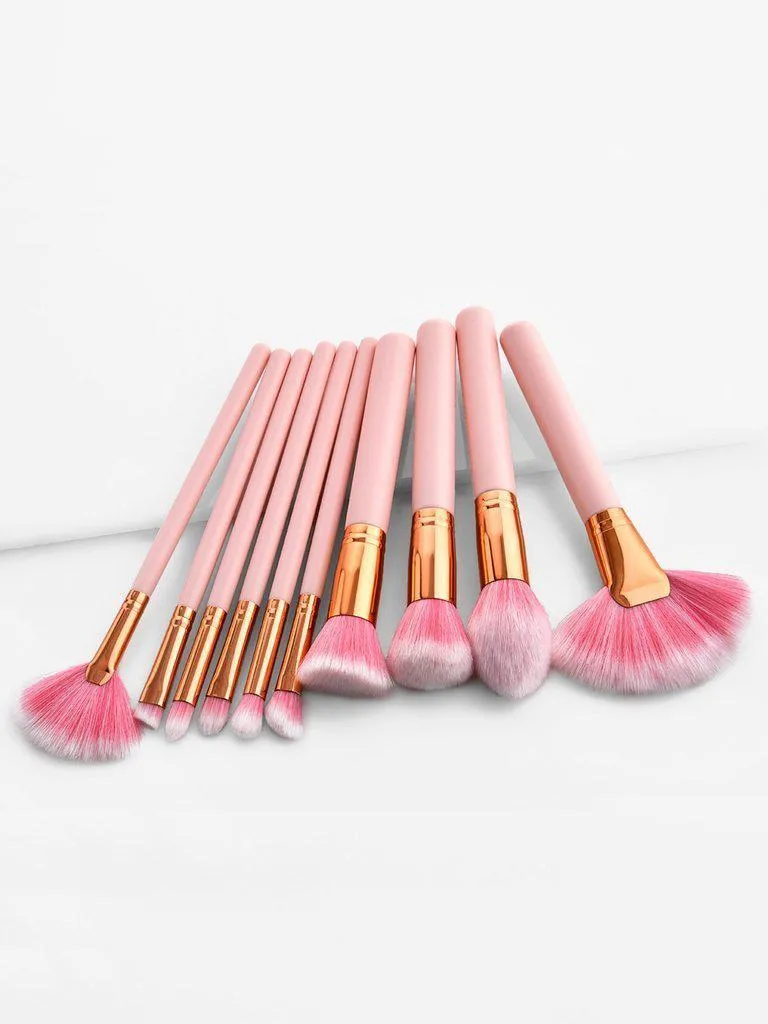 Soft Makeup Brush Set 10pcs