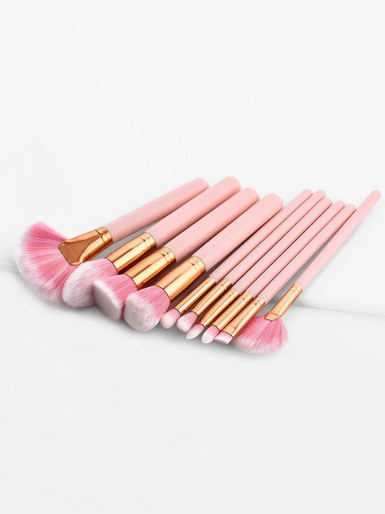 Soft Makeup Brush Set 10pcs