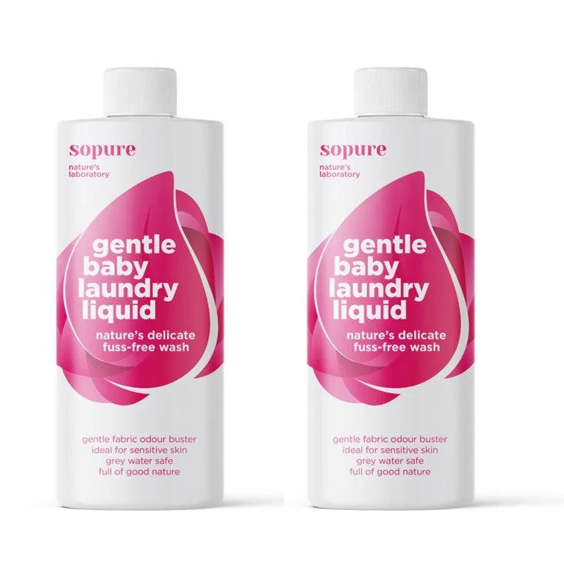 SoPure Gentle Baby Laundry Liquid 1 litre (2 PACK)