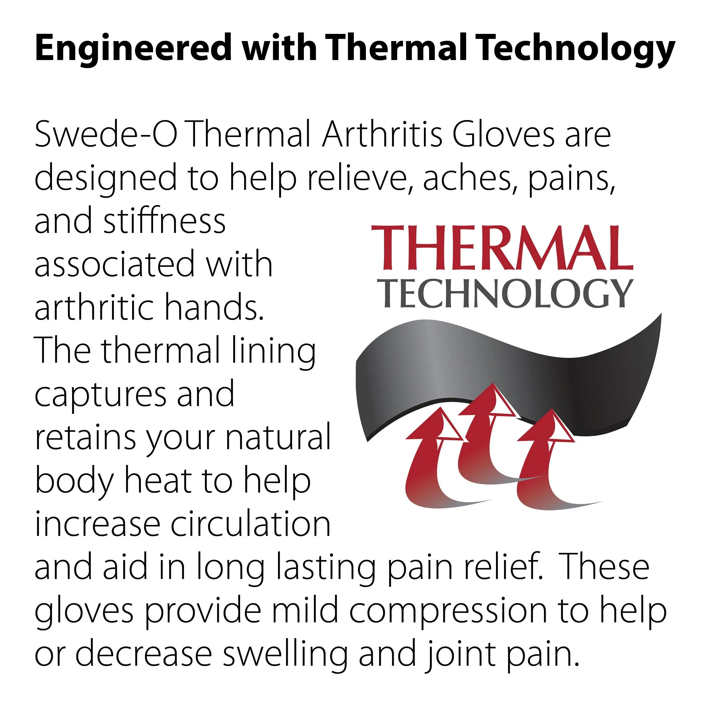 Swede-O Thermal Arthritis Gloves (pair)