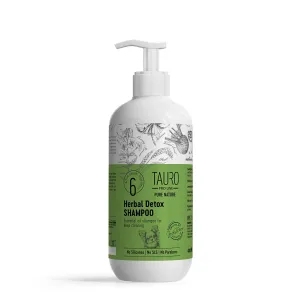 Tauro Pro Line Pure Nature Herbal Detox Deep Cleansing Shampoo For Gentle Dog & Cat Coat Care With Essential Oils