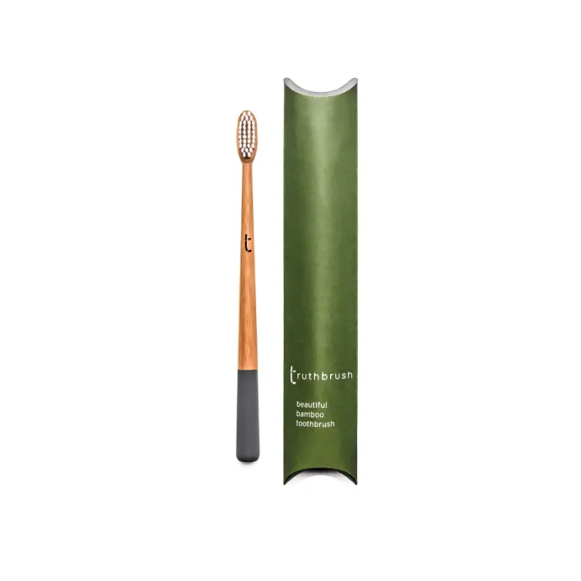 Truthbrush Soft Bamboo Toothbrush - White or Grey