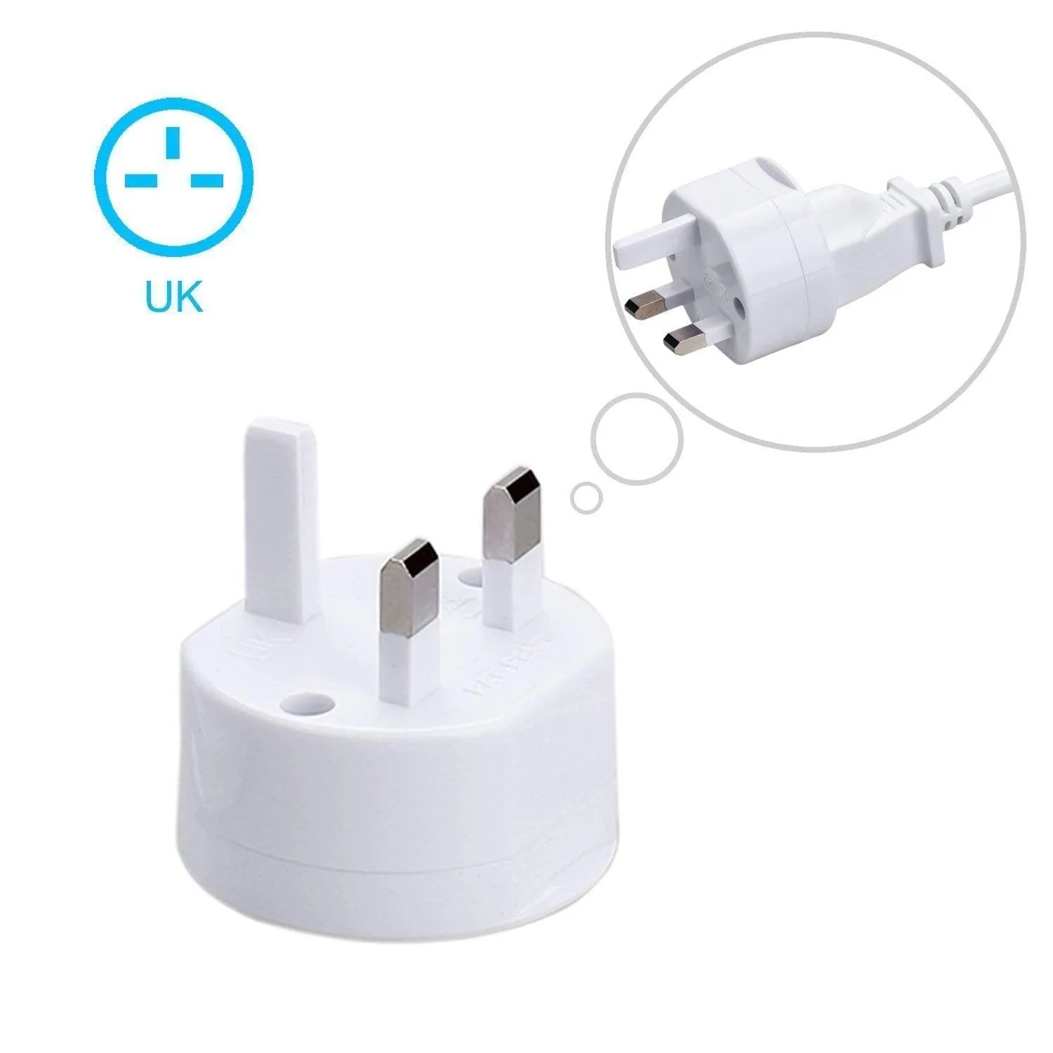 Universal Travel Adapter Round All in One -Supports over 150 Countries Including US, AUS, NZ, Europe, UK