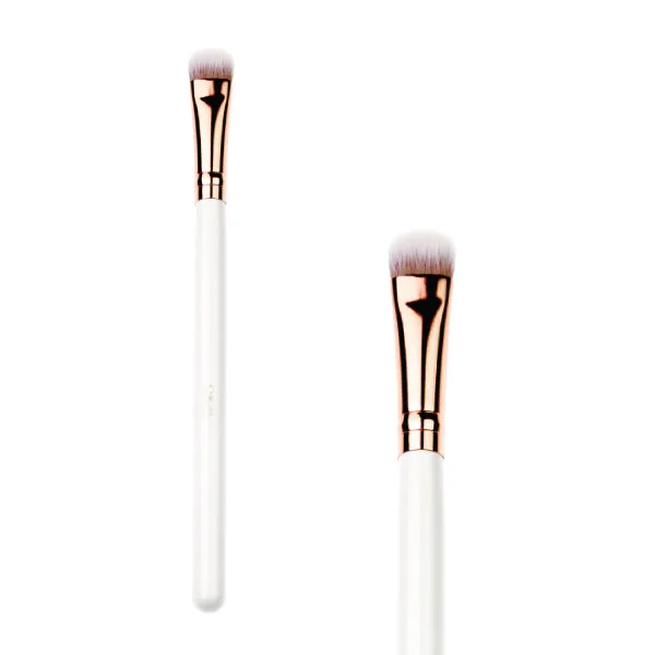 VEGAN LARGE SHADOW BRUSH WHITE & ROSE GOLD