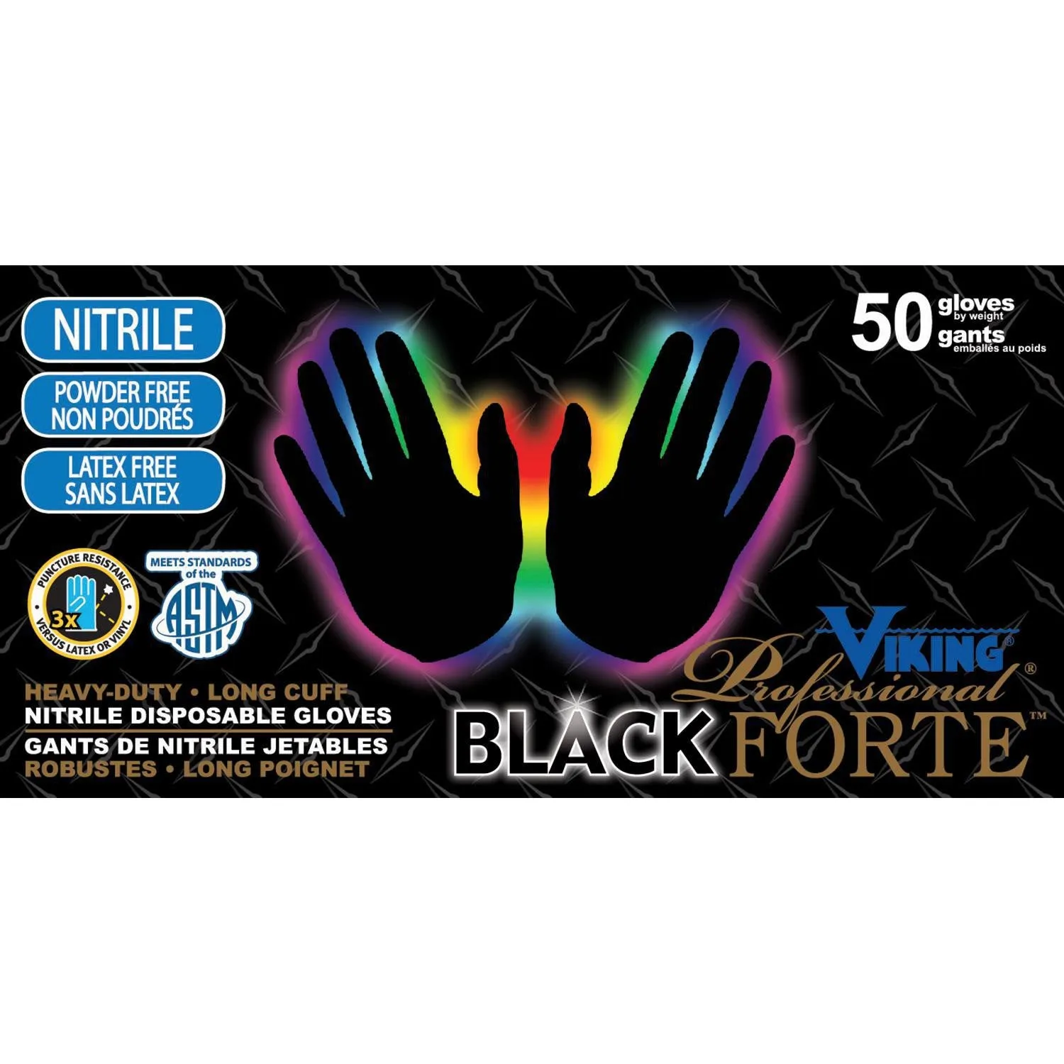 Viking Nitrile Black Gloves