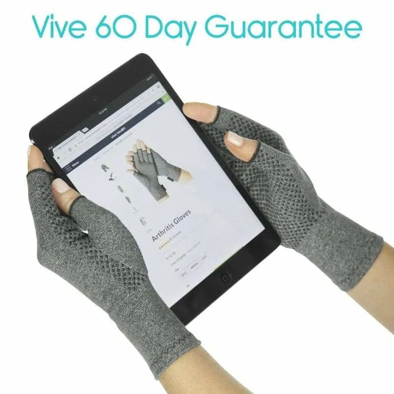 Vive Health Arthritis Gloves with Grips - Gray